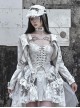 Madhouse Series White Distressed Suede Subculture Gothic Punk Niche Shoulder Pad Sexy Short Jacket