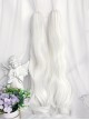 Abandoned Rabbit Series Gothic Lolita Elegant European Creamy White Long Curl Twin Ponytail Wig