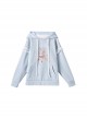 Cute Spring Pastel 3D Rabbit Ear Lace Kawaii Fashion Adorable Hooded Sweatshirt