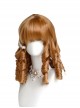 Pearl Girl Series Vintage Elegant Classic Lolita Golden Brown Roman Curls Exquisite Doll like Wig