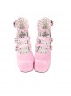 Broken Angel Series Sweet Lolita High Platform Barbie Pink High Heels Edgy Cool Girl Style Shoes