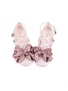 Little Butterfly Series Charming Sweet Lolita Ribbon Bowknot Shoe Clips Crisscross Straps Cute Mary Jane Shoes