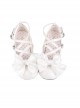 Little Butterfly Series Charming Sweet Lolita Ribbon Bowknot Shoe Clips Crisscross Straps Cute Mary Jane Shoes