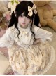 Lily Of The Valley Squirrel Series Sweet Lolita Japanese Style Cute Print Elastic Straps Sleeveless Sundress