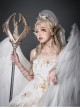 Astoria Series Classic Lolita Light Golden Noble Alloy Grand Angel Wings Scepter