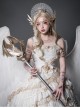 Astoria Series Classic Lolita Light Golden Noble Alloy Grand Angel Wings Scepter