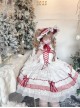 Berry Fufu Tata Series Sweet Lolita Red White Strawberry Polka Dot Princess Sleeveless Lace Camisole Dress