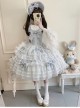 Dream Prologue Series Classic Lolita Dreamy Princess Gorgeous Heavy Ruffle Big Sleeves Lace Bowknot JSK Dress Bonnet Set