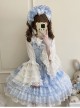 Love Overture Series Adorable Sweet Lolita Gorgeous Ribbon Bow Lace Ruffle Bonnette Hat