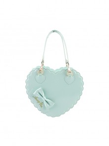 Kawaii Daily Versatile Soft Girl PU Leather Limited Edition Sweet Lolita Cookie Heart Shoulder Crossbody Bag