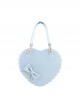 Kawaii Daily Versatile Soft Girl PU Leather Limited Edition Sweet Lolita Cookie Heart Shoulder Crossbody Bag