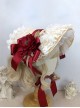 Handmade Classic Lolita Elegant Flowers Pastoral Lace Ruffles Chic Straw Braid Bonnet Hat