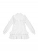 Doll Setting Series Sweet Lolita Kawaii Otaku Culture Cool Cross Japanese Jirai Kei Bowknot Lace Loose Long Sweatshirt