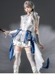 Blue Dragon Bone Series Western Fantasy Lolita Ouji Fashion Suspender Dress Shorts Shawl Prince Outfit Set