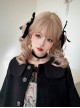 Soft Candy Sweetheart Series Sweet Lolita Golden Vintage Doll Bob Clamp Curl Twin Ponytail Roman Curls Wig