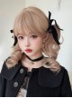 Soft Candy Sweetheart Series Sweet Lolita Golden Vintage Doll Bob Clamp Curl Twin Ponytail Roman Curls Wig