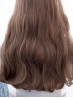 Caramel Cocoa Classic Lolita Japanese Bangs Honey Tea Linen Brown Gentle Elegant Large Wavy Curls Hair Wig