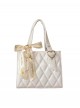 Lilis Series Classic Lolita French Girl Simple Cute Diamond Crocodile Texture Small Handbag