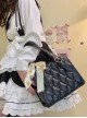 Lilis Series Classic Lolita French Girl Simple Cute Diamond Crocodile Texture Small Handbag