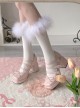 Kawaii French Girl Rhinestone Bowknot Triple Buckle Patent Leather Sweet Lolita Platform Chunky High Heel Shoes