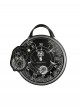 Sun Moon Star Sakura Floating Series Gothic Lolita British Retro Magical Girl Backpack Clock Round Bag