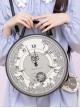 Sun Moon Star Sakura Floating Series Gothic Lolita British Retro Magical Girl Backpack Clock Round Bag