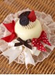 Sweet Celebration Series Sweet Lolita Cute Simulation Cream Cake Fruit Biscuit Chocolate Bowknot Lace Hair Clip