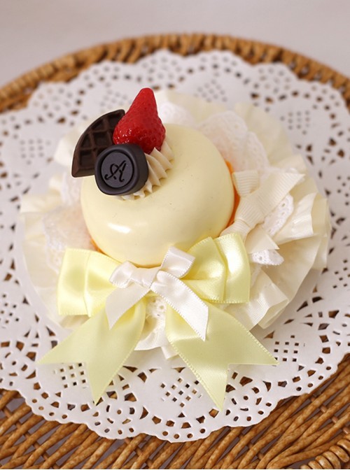 Sweet Celebration Series Sweet Lolita Cute Simulation Cream Cake Fruit Biscuit Chocolate Bowknot Lace Hair Clip