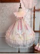 Butterfly Whisper Series Dreamy Sweet Lolita Chinese Style Bowknot Lace Straps Square Neck Sleeveless Dress