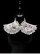 Butterfly Whisper Series Dreamy Sweet Lolita Chinese Style Delicate Lace Ruffle Doll Collar