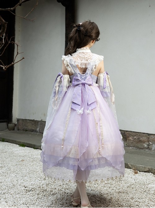 Butterfly Whisper Series Dreamy Sweet Lolita Chinese Style Delicate Lace Ruffle Doll Collar