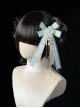 Butterfly Whispers Series Dreamy Sweet Lolita Chinese Style Flower Water Drop Beads Chain Bowknot Hair Clip