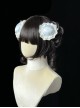 Butterfly Whisper Series Sweet Lolita Chinese Style Dreamy Lace Ruffle Headdress Hair Bun Cover