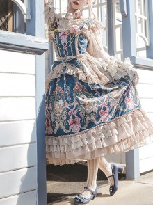 Fairytale Town Dance Party Series JSK Tea Party Classic Lolita Sling Dress