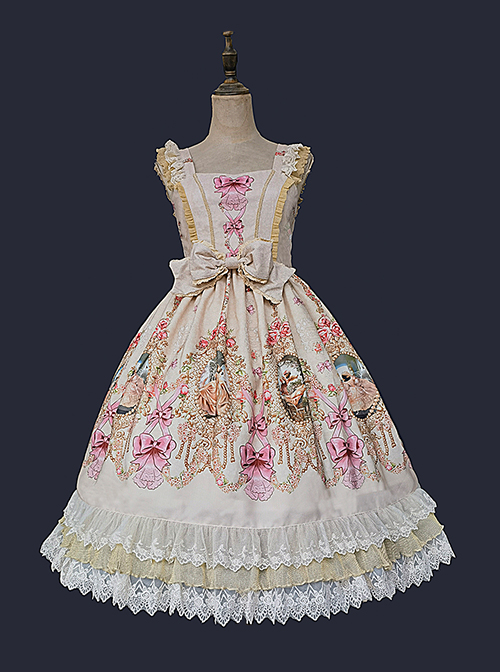 Fairytale Town Dance Party Series JSK Tea Party Classic Lolita Sling Dress