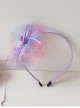 Cute Kid Performance Gradient Mesh Flower Hair Ball Sweet Lolita Hair Accessories All-Match Headband