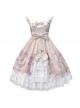 Full-blown Flowers Series Bowknot Chiffon Sweet Lolita Sling Dress