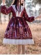 Astrology College Series OP Sweet Lolita Long Sleeve Dress