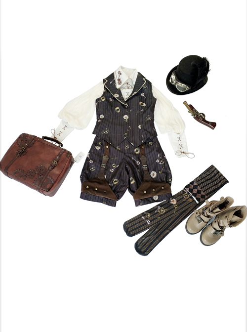 Rabbit Teeth Engineering Trainee steampunk lolita Vest (Navy) - Vests -  Lace Market: Lolita Fashion Sales