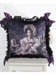 The Bride Doll Series Lace Bowknot Purple Lolita Cushion Cover