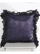 The Bride Doll Series Lace Bowknot Purple Lolita Cushion Cover