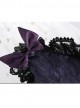 The Bride Doll Series Lace Bowknot Purple Lolita Cushion Cover