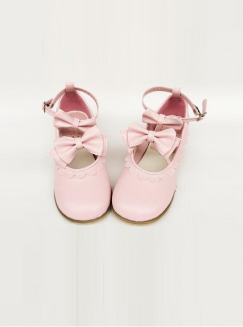 pink low heel shoes