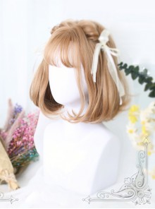 Inner Buckle Short Curly Hair Lolita Wig