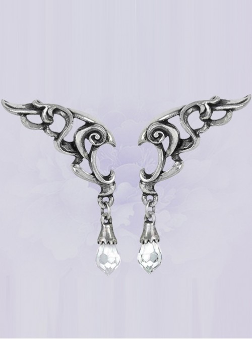 Punk Baroque Eternal Wings Crystal Earrings