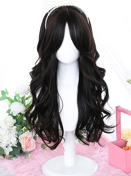 Filo Series Daily Natural Eight Character Bangs Long Curly Hair Classic ...