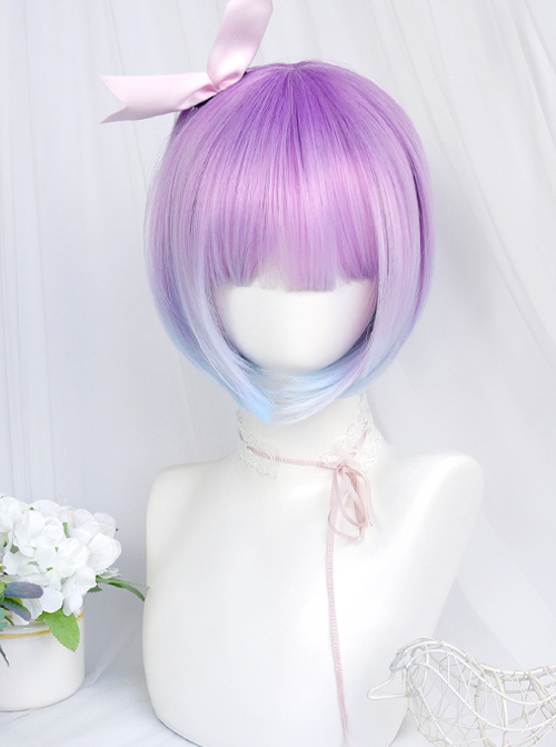 Blue violet clearance wig