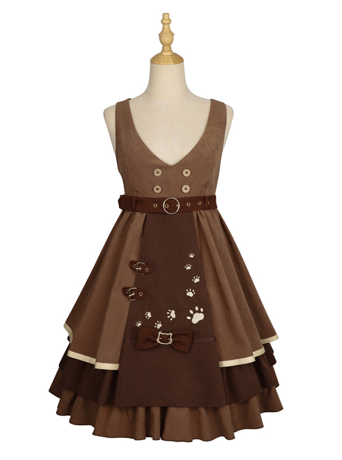 Brown School Dress