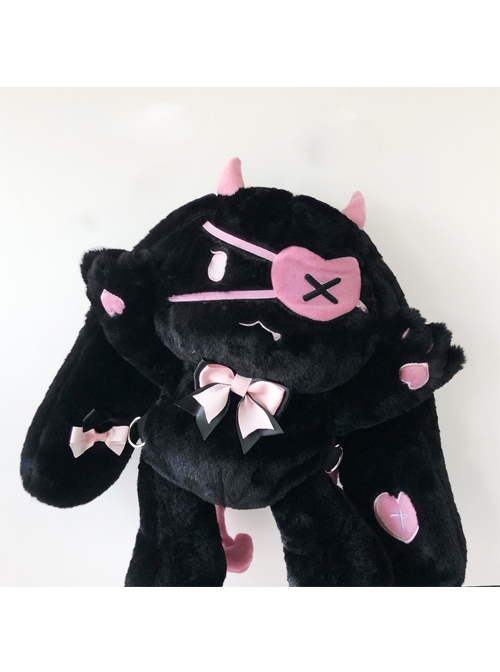  Attatoy E-Girl Bunny Plush, Anime Goth Stuffed Animal
