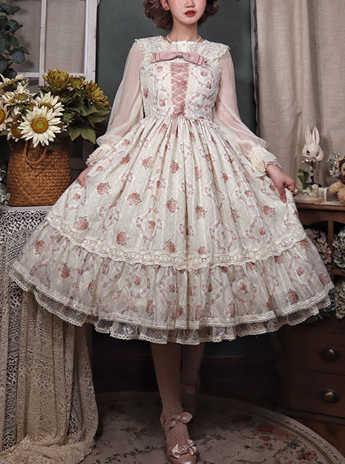 Floral lolita clearance dress